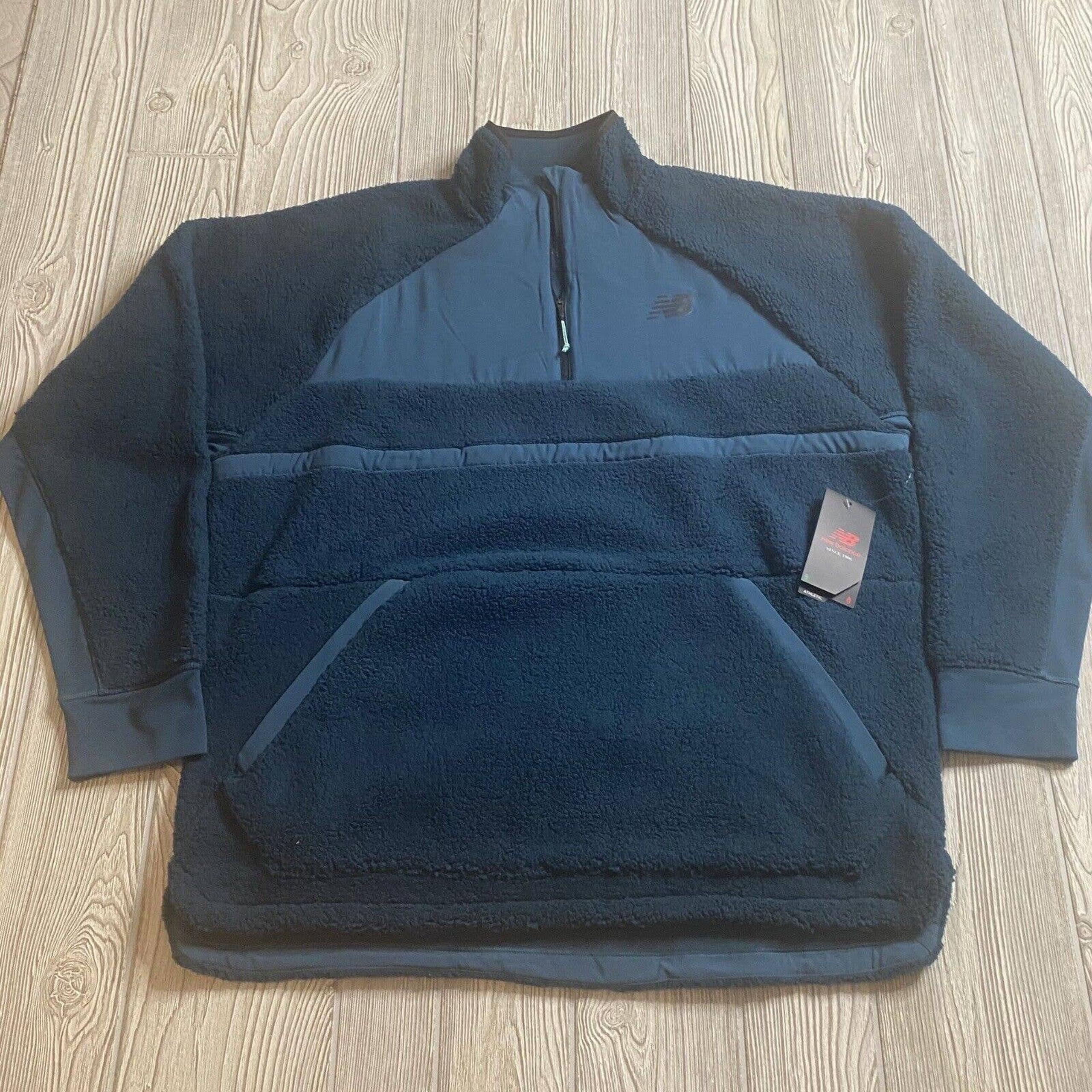 New Balance Q Speed Sherpa 1/2 Zip Pullover Men’s XL Dark Moonstone Running NWT