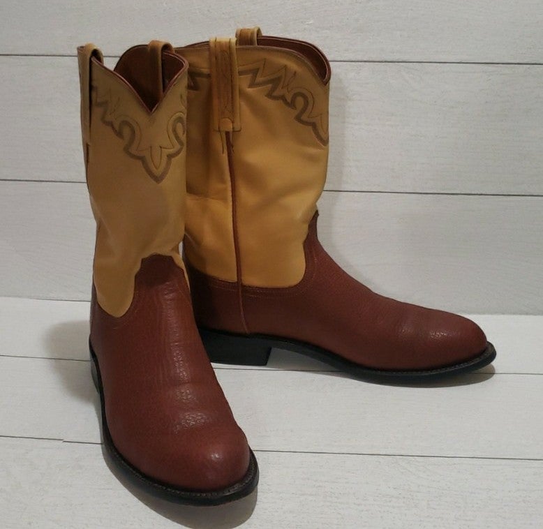 Lucchese block color cowboy boots 9D