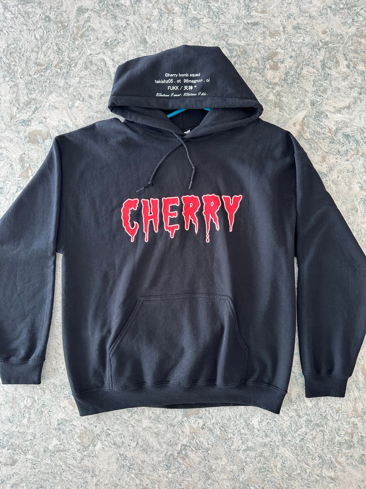 Cherry Bomb Squad “CHERRY” Hoodie | Loud and Proud | FUKK Graphic | Size L