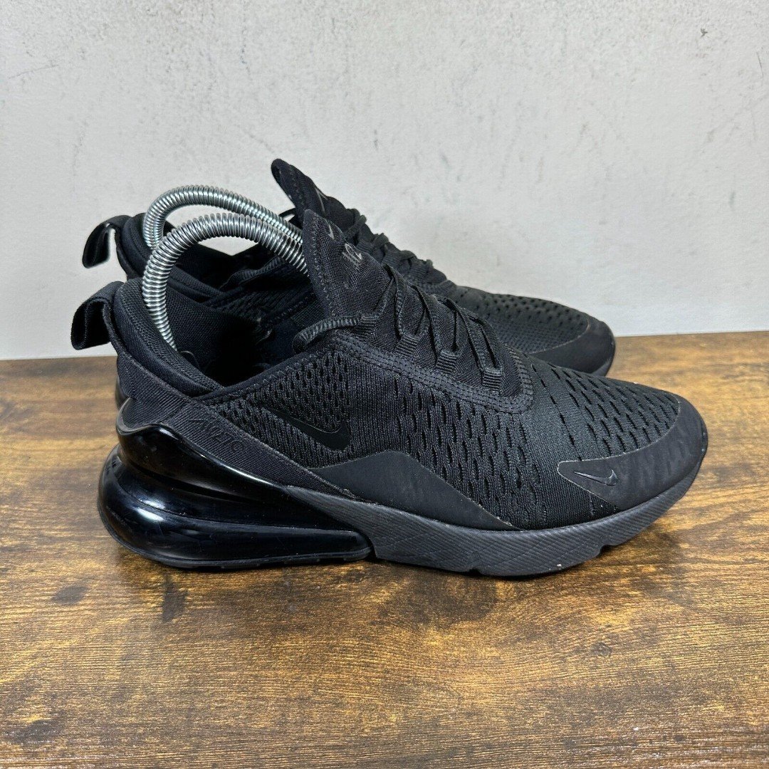 Nike Air Max 270 Triple Black AH6789-006 Shoe Sneakers Women's Size 8