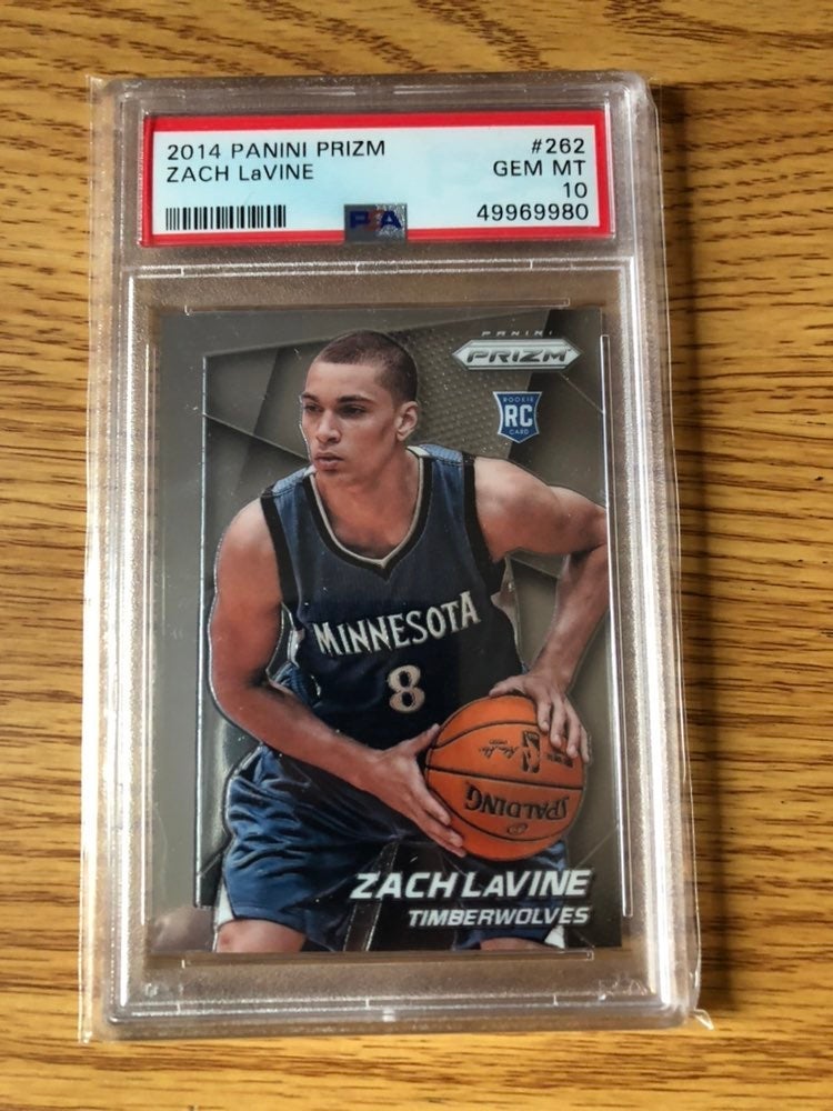 PSA 10 2014-15 Panini Prizm Zach LaVine Base Rookie RC Gem Mint #262