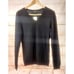 Women's 100% Cashmere Black V Neck Sweater Warm Top Size Medium Gift for Her