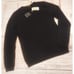 Women's 100% Cashmere Black V Neck Sweater Warm Top Size Medium Gift for Her