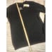 Women's 100% Cashmere Black V Neck Sweater Warm Top Size Medium Gift for Her