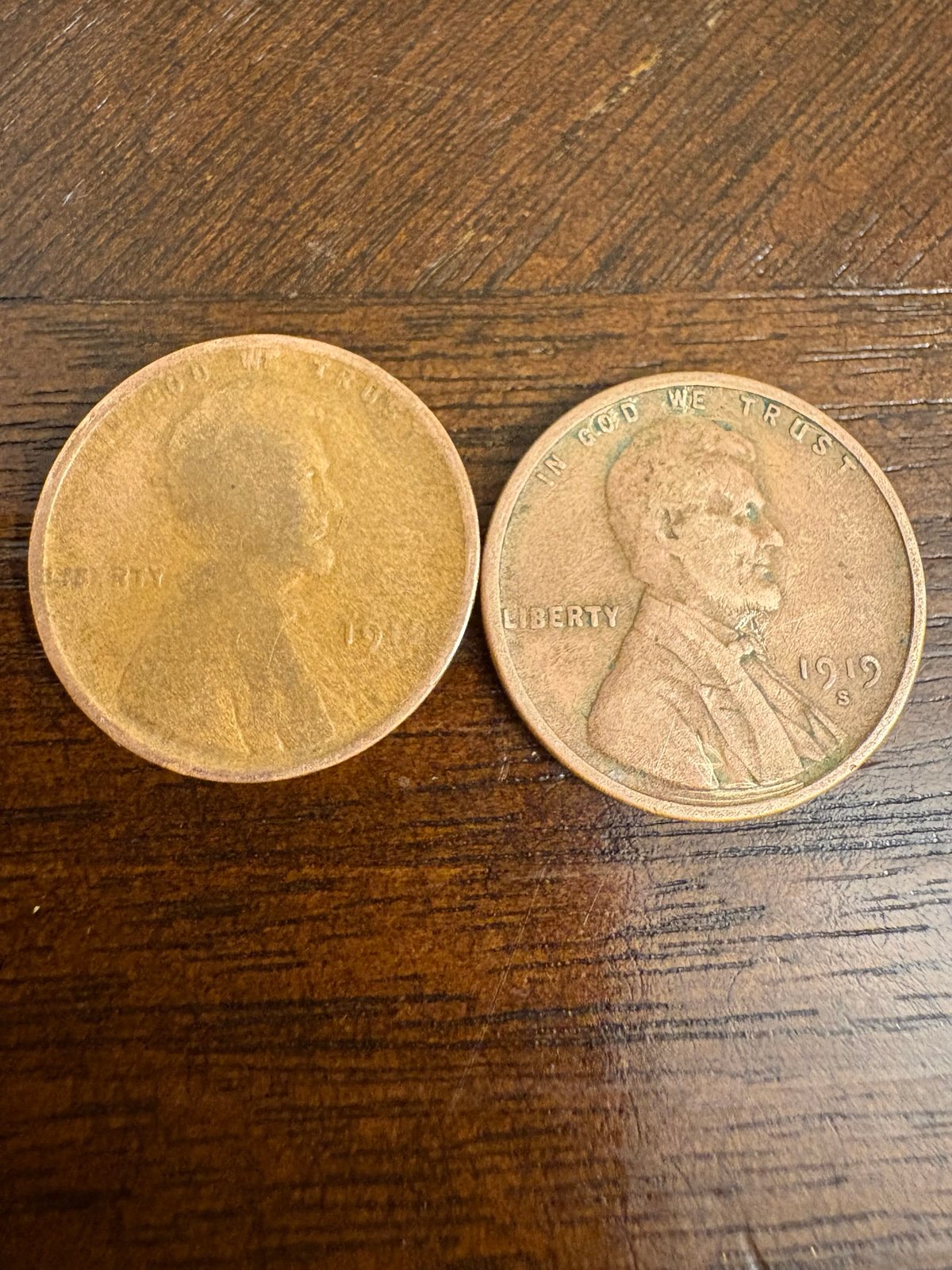 Wheat Pennies Bundle Of 2 ( 1912 & 1919s ) Early 1900’s