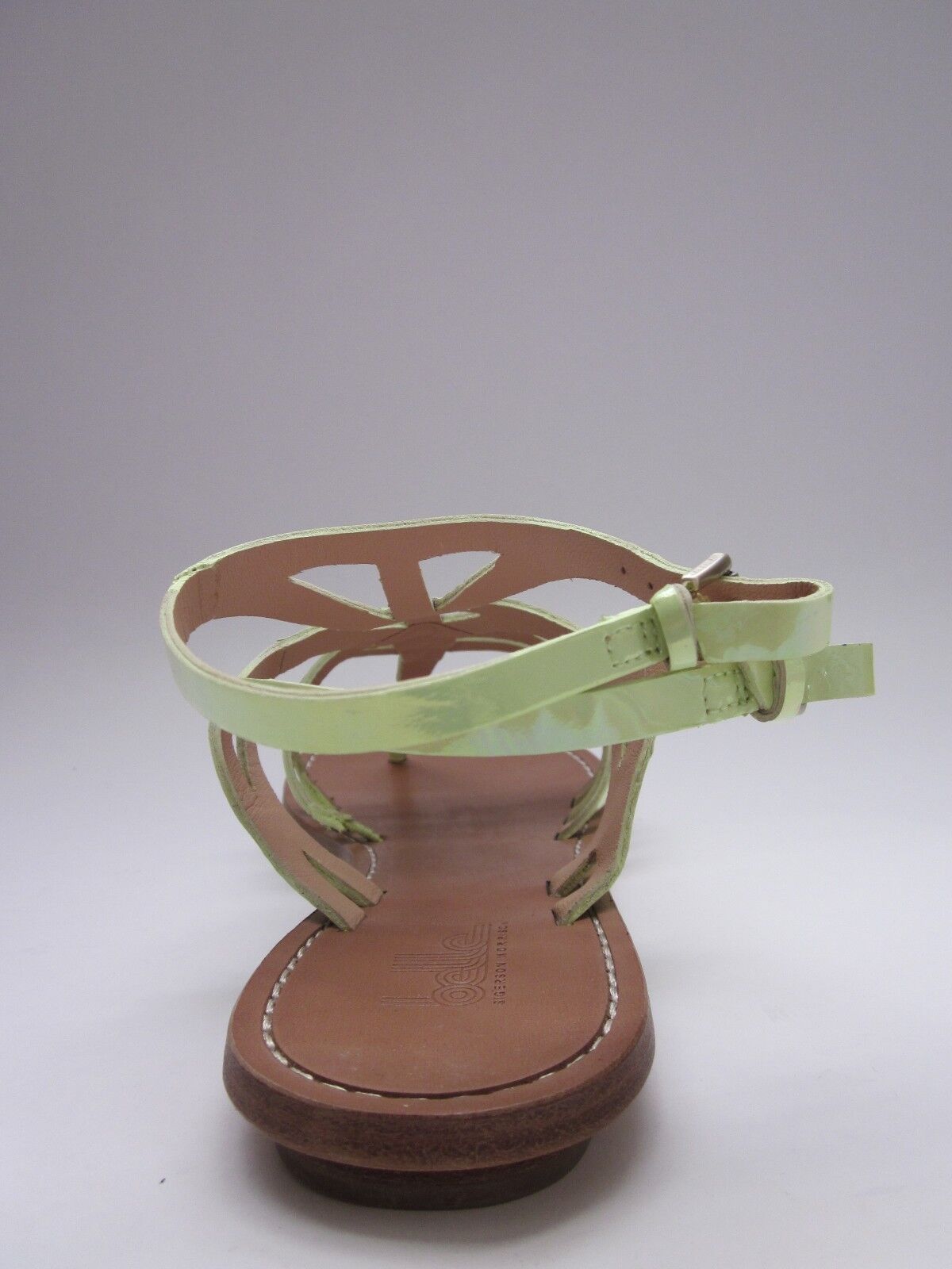 Belle by Sigerson Morrison Rosa Sandals Light Green Patent Women's 10