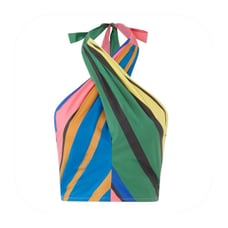 NWT Staud M crossover smocked halter 165 original price