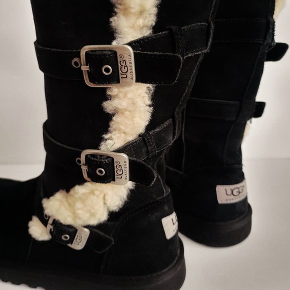 UGG Australia Black Maddi Winter Boots