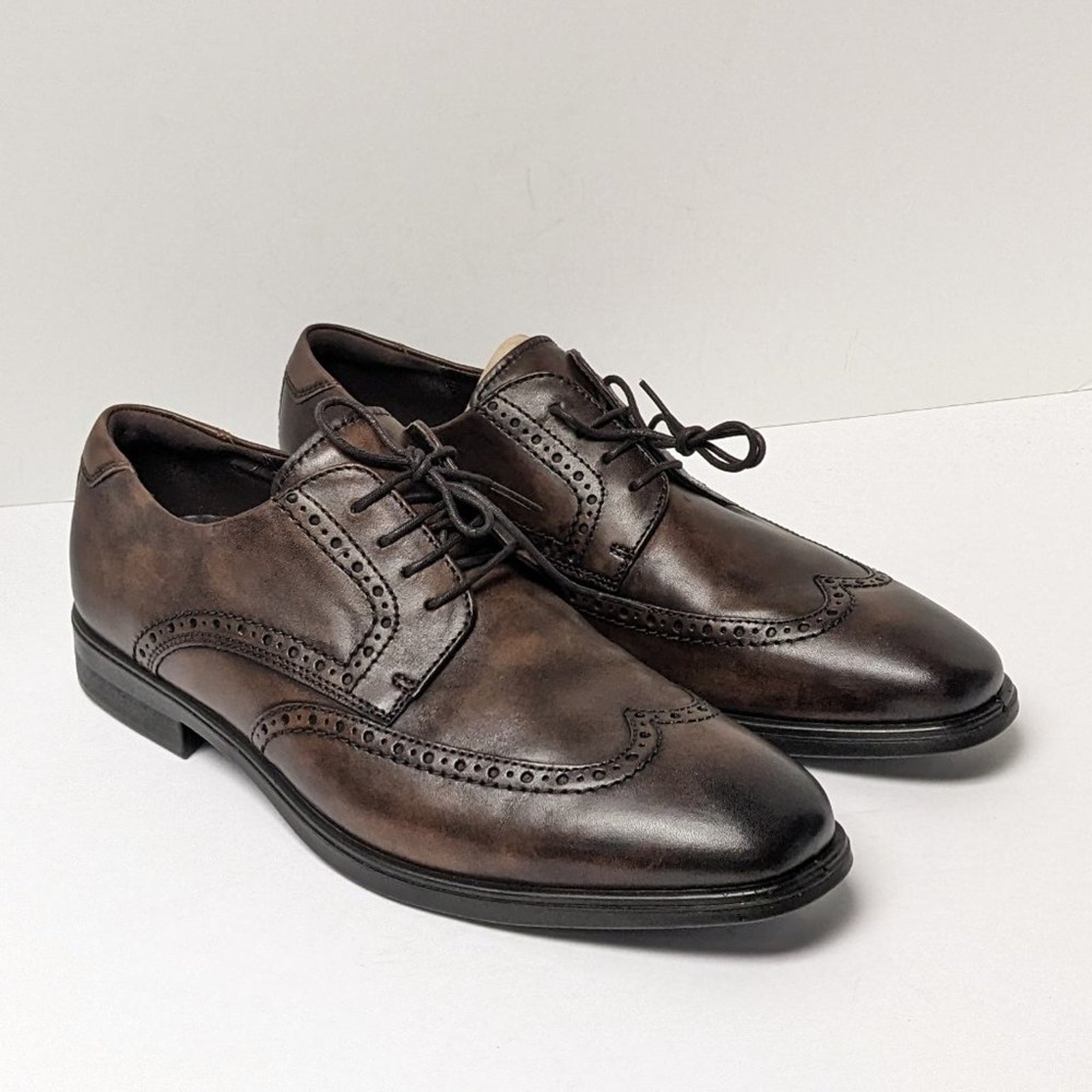 ECCO Melbourne Wing Tip Oxford, Cocoa Brown, Men's 47 EU (US 13-13.5)