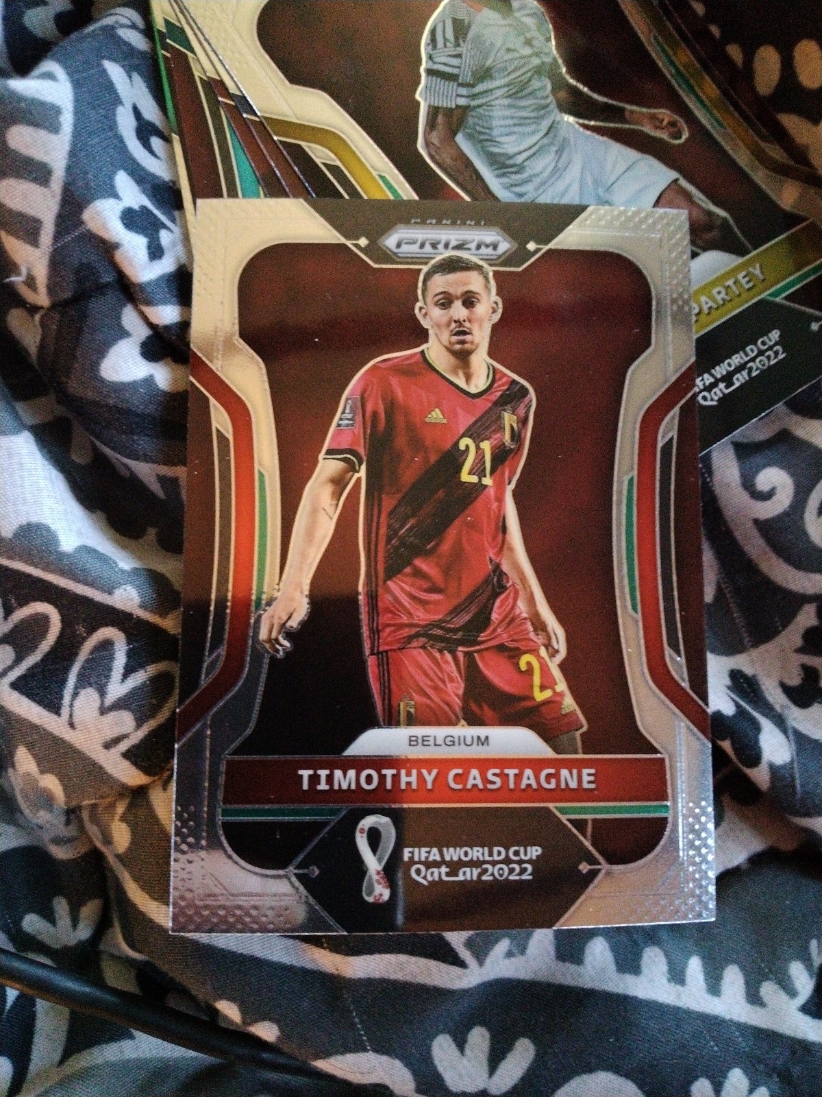 2022 Panini prizm FIFA world cup Timothy castagne