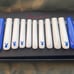 CUSTOM HANDMADE Playboy Bunny Blue White Salon Quality Full Set Nails