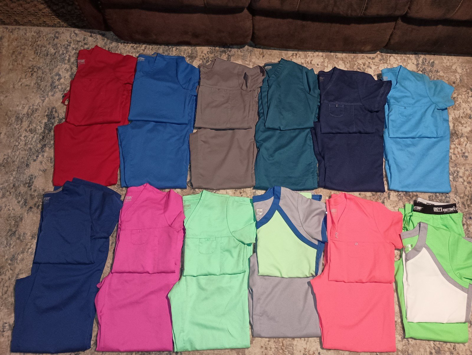 12 Greys Anatomy Scrubs By Barco Women's size small sets