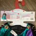 Disney Frozen Girls Dress Purple Green Cape