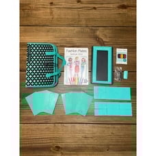 2014 Kahootz Fashion Plates Folio Travel Case Deluxe Design Drawing Kit Complete