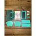 2014 Kahootz Fashion Plates Folio Travel Case Deluxe Design Drawing Kit Complete