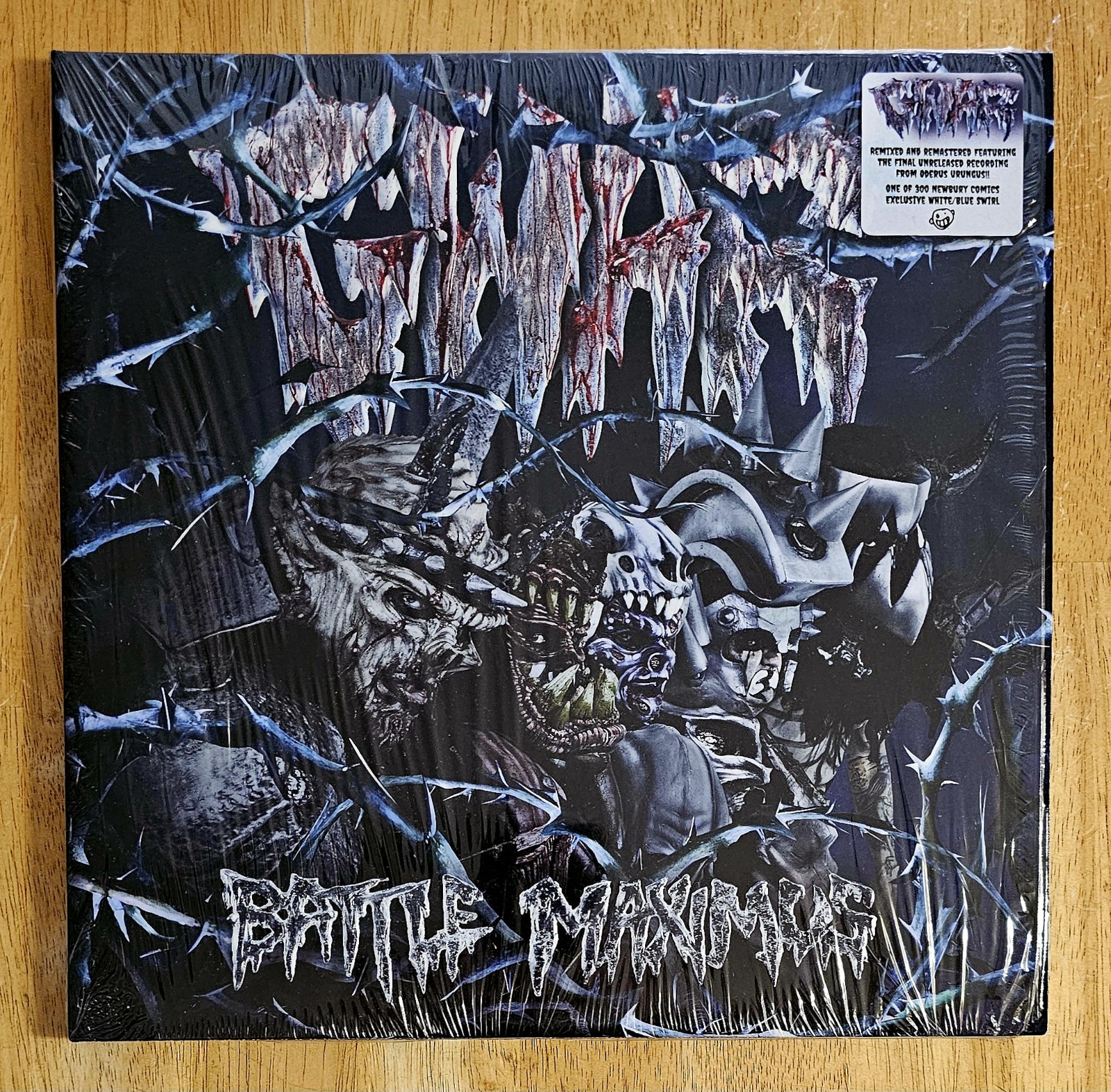 GWAR Battle Maximus 10th Anniversary BLUE / WHITE Vinyl 2xLP Record 1 Of 300