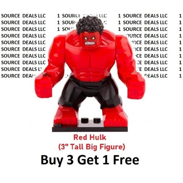 Building Block Red Hulk Mini Figures Mercari