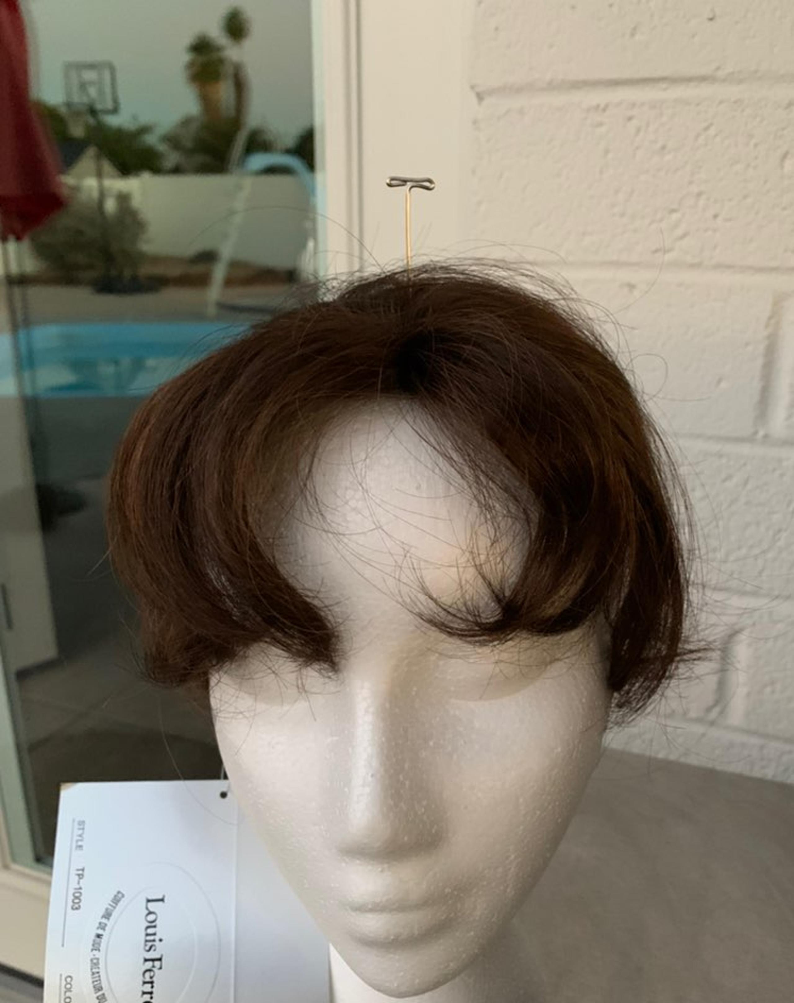 Burgundy Hair topper/toupe/toppette/Ban