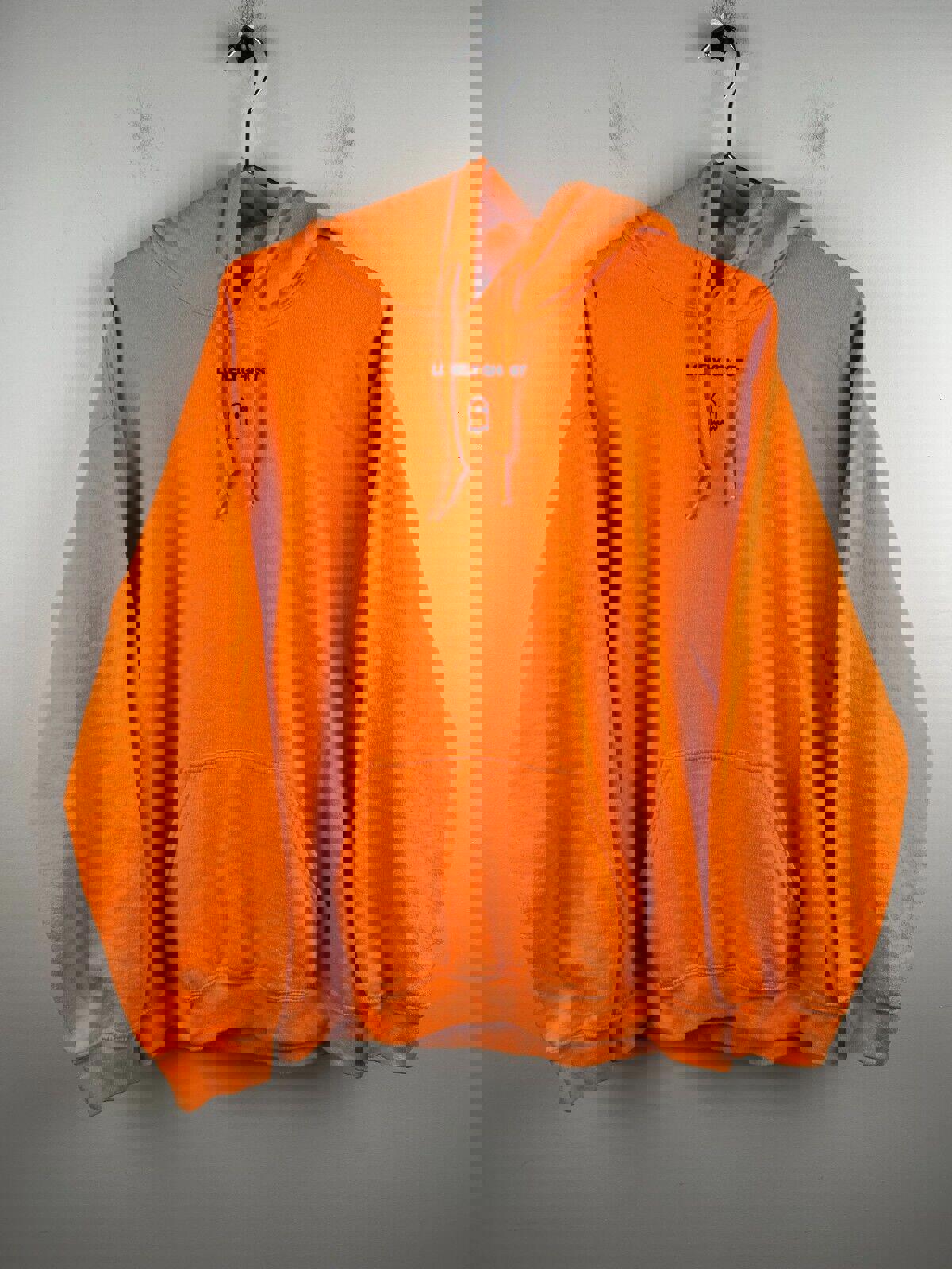 Lonely Ghost Text Me When You Get Home Hoodie Orange Size M Viral Pullover