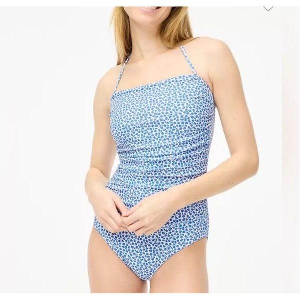 J Crew Strapless printed one piece swimsuit size XXS m1