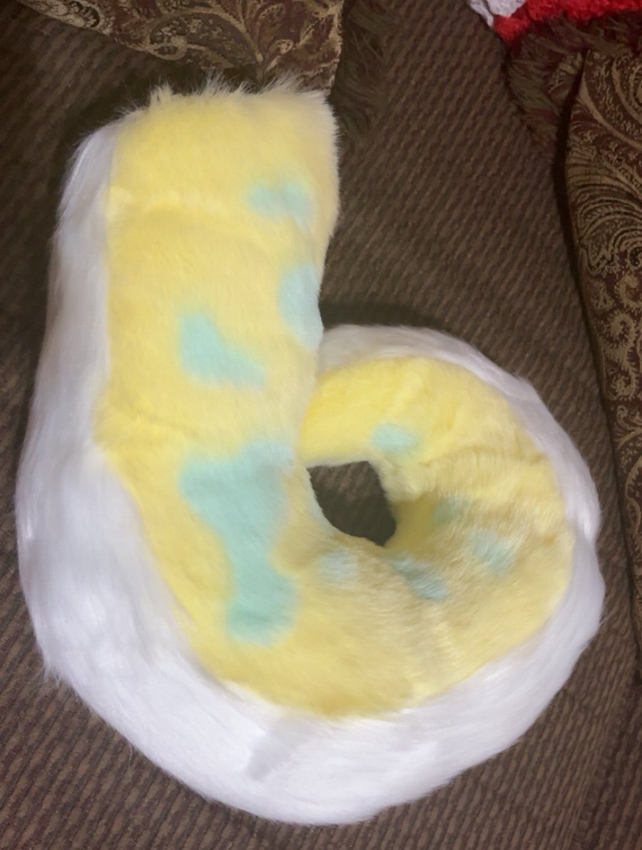 Curly fursuit tail