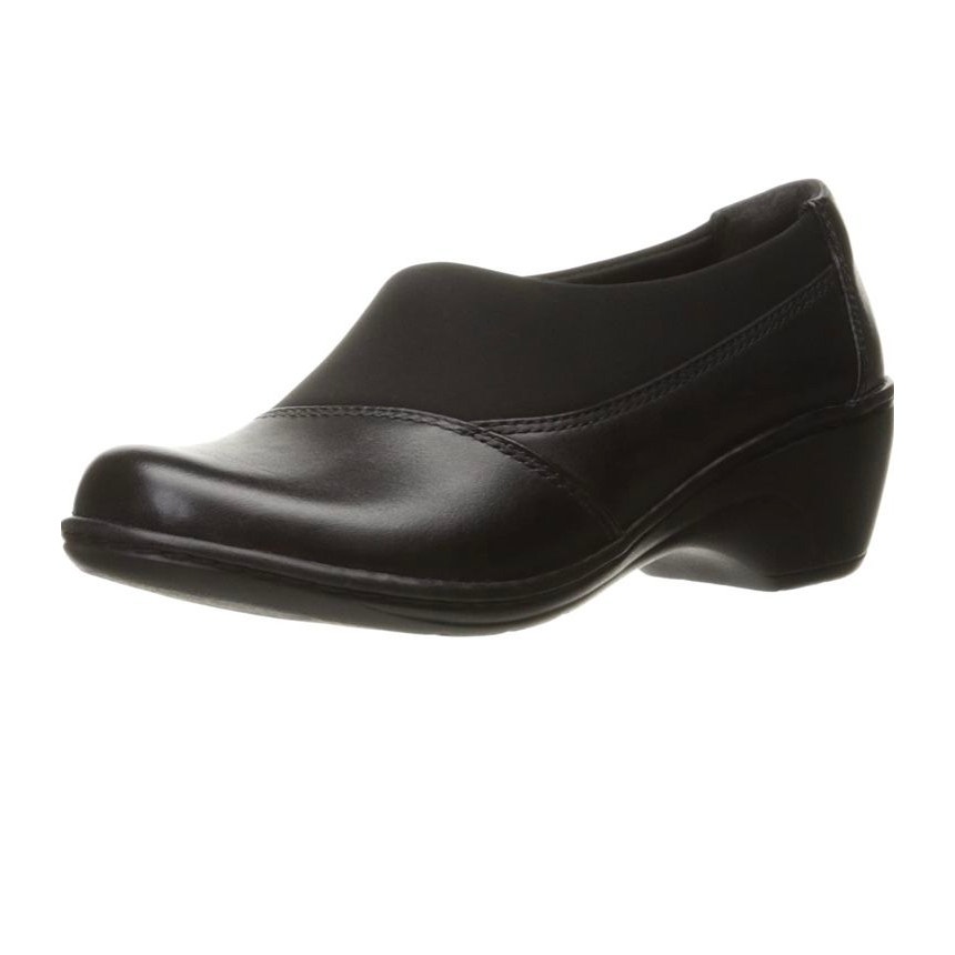 Clarks Women's Size 9 Channing Enna Slip-On Loafer Shoes, Black - FLOOR MODELS