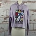 Taylor Swift The Eras Tour Cropped Lavender Hoodie Size Medium