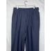 Tessilstrona Men's 35 Navy Blue 100% Wool Pleated Front Cuffed Hem Dress Pants