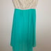 High low strapless dress