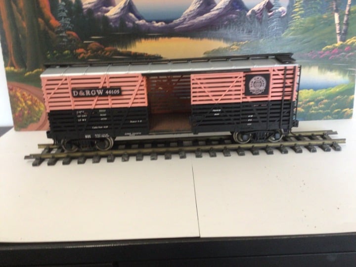 G-SCALE ART-46105 D&RGW STEEL STOCK CAR