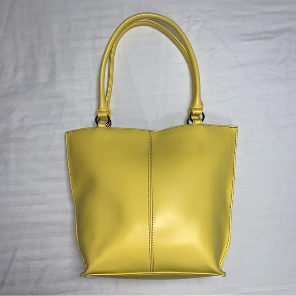 Wilsons Leather Yellow Shoulder Bag Spring Summer Sunshine Beach Bright Colorful