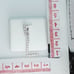 925 Sterling Silver Cubic Zirconia Initial Pendant, UU1P6A617
