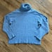 J. Crew Blue Turtleneck Sweater in Supersoft Yarn Wool Alpaca Blend Small
