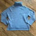 J. Crew Blue Turtleneck Sweater in Supersoft Yarn Wool Alpaca Blend Small