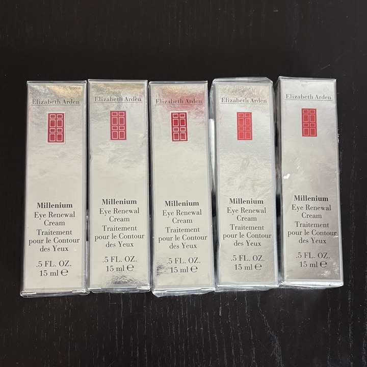 ELIZABETH ARDEN Millenium Eye Renewal Cream, .5 fl oz/15mL, Lot of 5 NEW