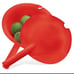 Tupperware Double Colander 2.8 L Set Red Color