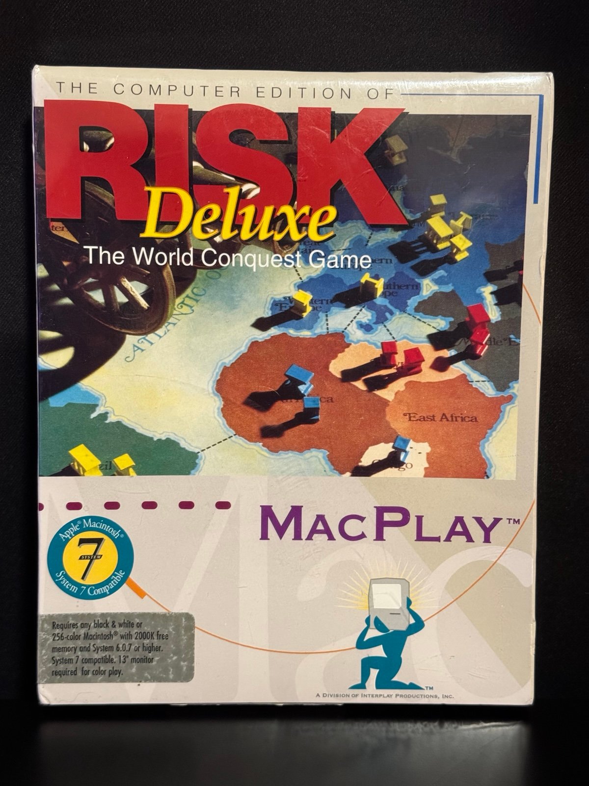 Risk Deluxe Apple Macintosh 3.5 Disk 1994 Mac Big Box Game Complete Vintage NEW