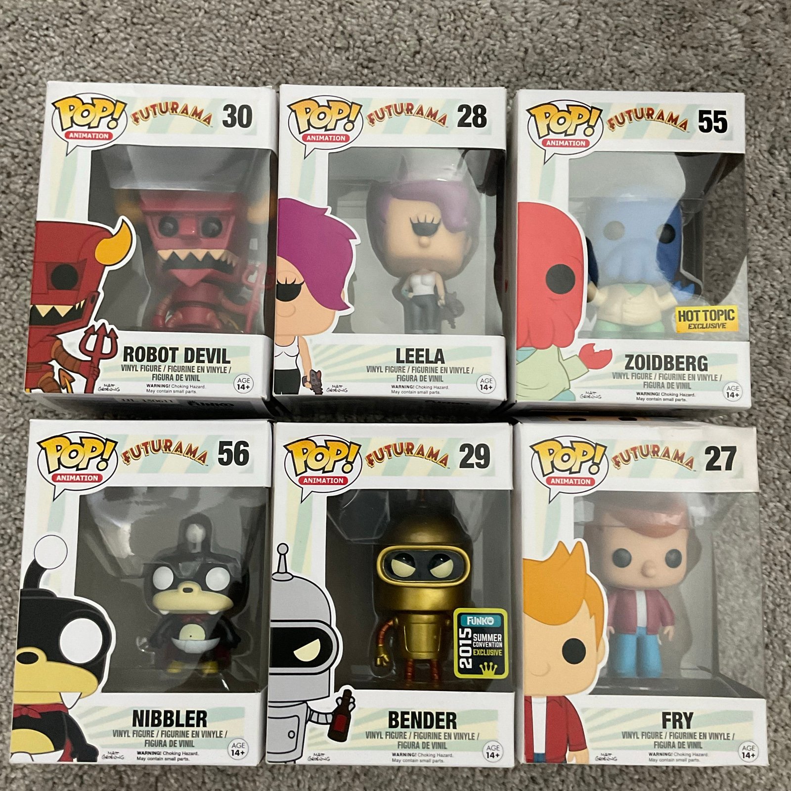 Futurama Funko Pop Lot (Exclusives)