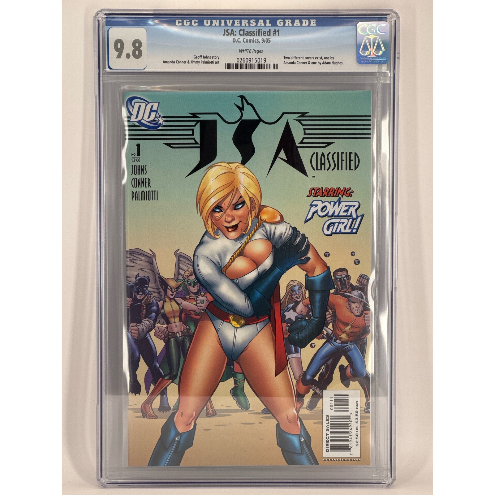 JSA CLASSIFIED #1 DC Comic Book: High-Grade 9.8 CGC. Power Girl! Justice League