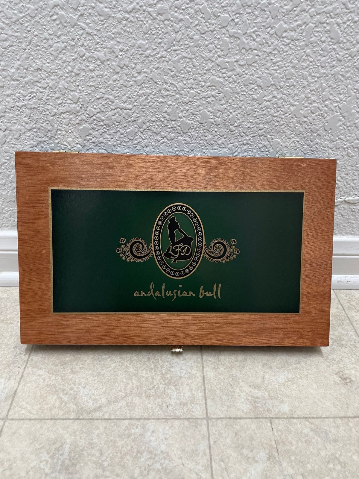 Empty LFD Andalusian Bull Cigar Box.