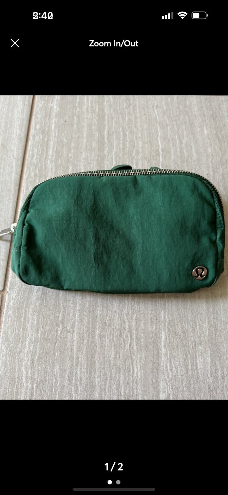 lululemon everywhere belt bag Everglade green