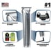 Wahl USA Stainless Steel Lithium Ion 2.0+ Beard Trimmer for Men - 984ss