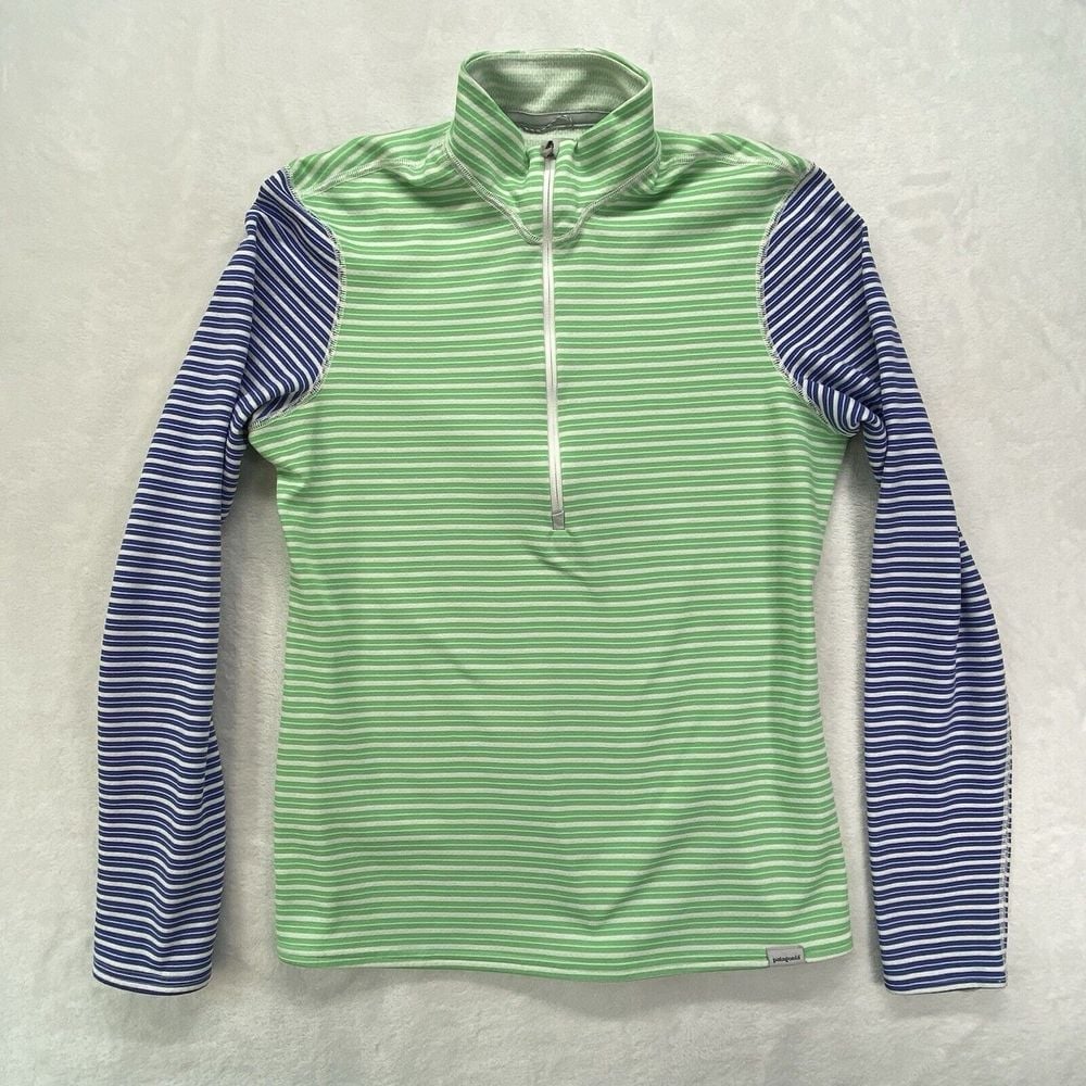 Patagonia Top Womens Size M Athletic layer Capilene 3 midweight zip neck henley