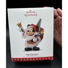 Hallmark 2017 Mickey Mouse Here Comes Santa Disney Ornament Brand NEW! -7D