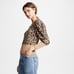 Frame Full V Neck Leopard Sweater