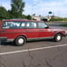Two antique Volvo 240 hubcaps