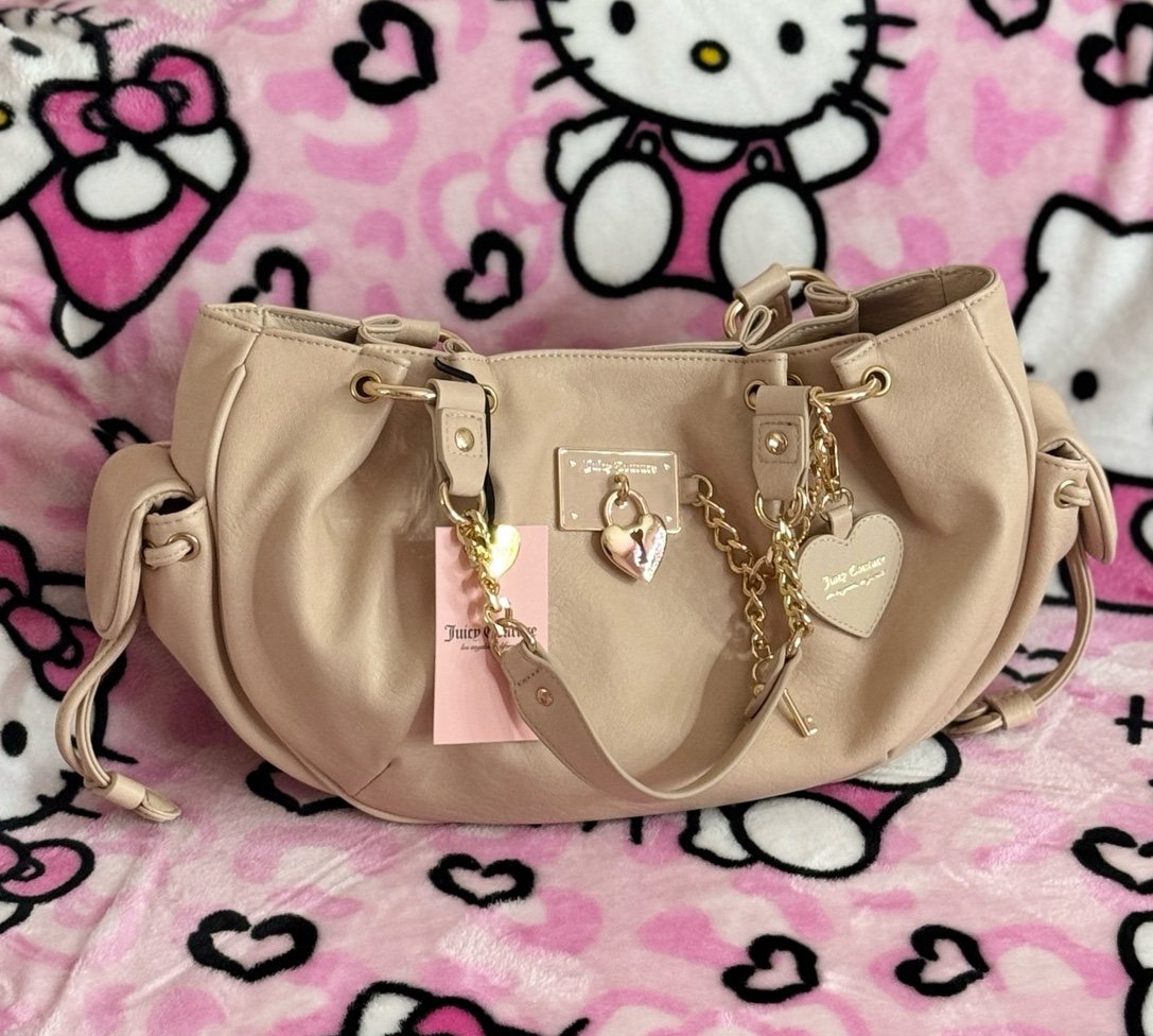 Juicy Couture Rolling on Satchel Sandstone Beige