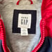 Baby Gap Colorblock Hooded Primaloft Puffer Jacket in Navy/Red - 0-6 Months