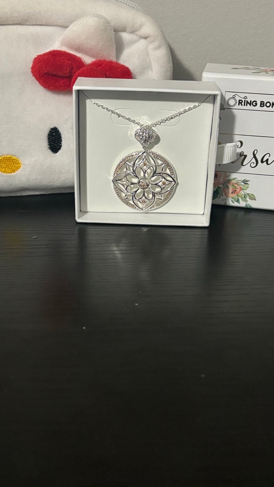 Bomb Party Versailles The Georgina Medallion Morganite .925 Sterling RBP2590