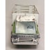 Vintage Nylint Farm Stake Truck with Trailer Pressed Metal Green White Gate Rail